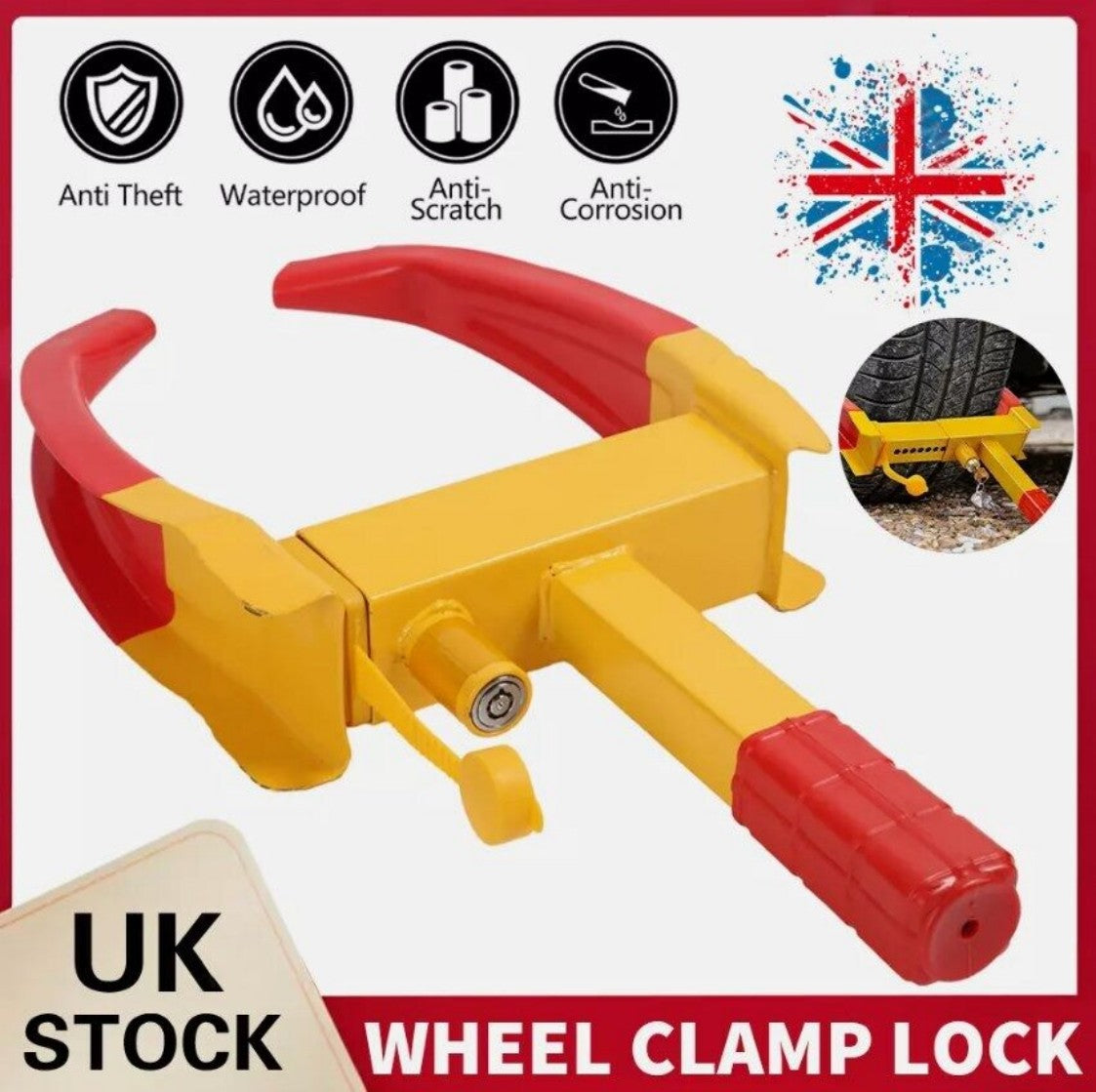 Heavy Duty Security Wheel Clamp