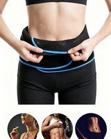 Waist Trimmer Belt with Phone Pocket - Blue/Black - Image 3