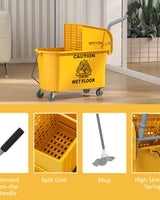 Mop Bucket with Wringer Cart - Image 4