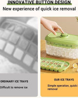Non-Slip Ice Cube Tray System - Green - Image 5