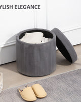 Storage Ottoman - Padded Storage Stool - Image 3