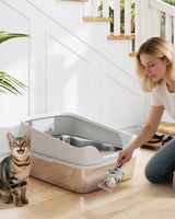 Covered Cat Litter Box - Low Odour