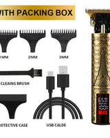 LCD Cordless Hair Clipper & Beard Trimmer