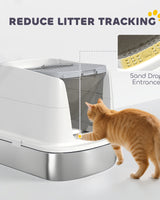 Hooded Cat Litter Box with Swing Door - Image 5