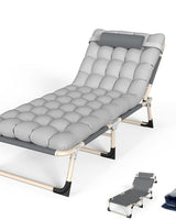 Heavy Duty Folding Camp Bed with Mattress - Image 3