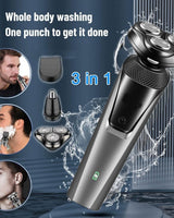 USB Rechargeable 3-in-1 Beard & Nose Trimmer - Image 5