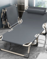 Heavy Duty Folding Camp Bed with Mattress - Image 5