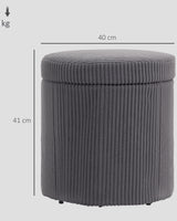 Storage Ottoman - Padded Storage Stool - Image 5