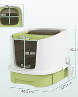 Enclosed Cat Litter Box with Front Door - Image 2
