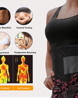 Waist Trimmer Belt with Phone Pocket - Black - Image 2