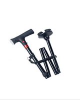 Folding Walking Stick with LED Light & Alarm - Image 3