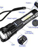 USB Rechargeable LED Work Light - Adjustable Focus - Image 3