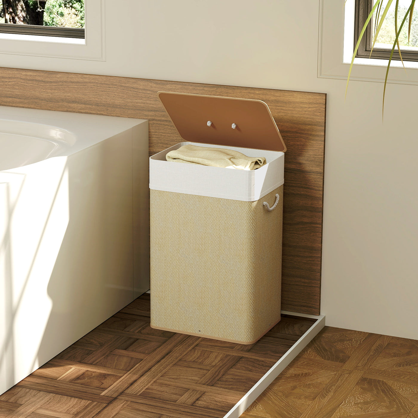 Laundry Hamper Storage Cabinet