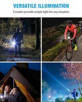 2-Pack LED Flashlight Work Light - 5 Mode - Image 5