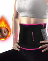 Waist Trimmer Belt with Phone Pocket - Pink/Black - Image 4
