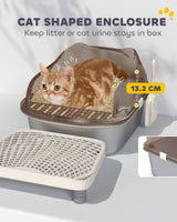 Spacious Cat Litter Box - High Sides