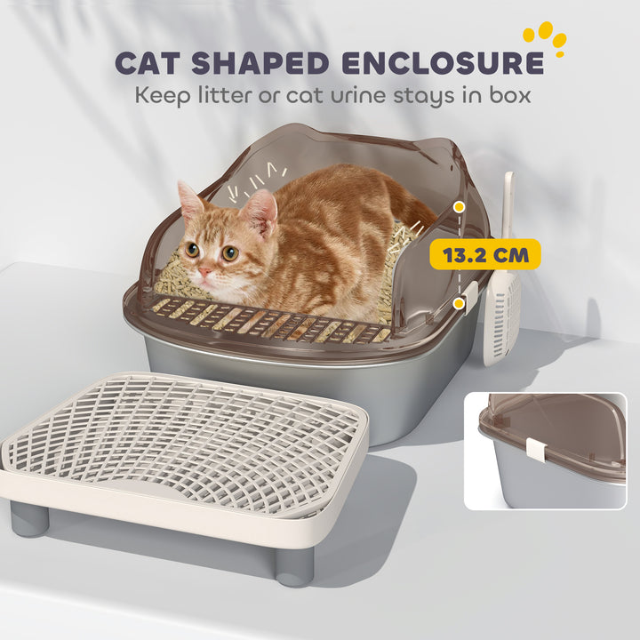 Spacious Cat Litter Box - High Sides