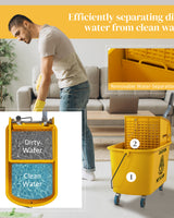 Mop Bucket with Wringer Cart - Image 5